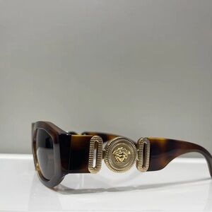 Versace Medusa Sunglasses with Gold Medallion